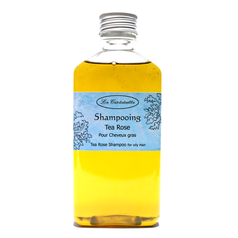 Shampoing naturel à l'huile d'olive pour cheveux gras parfum Tea Rose