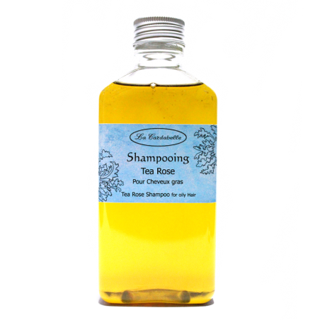 Shampoing naturel à l'huile d'olive pour cheveux gras parfum Tea Rose