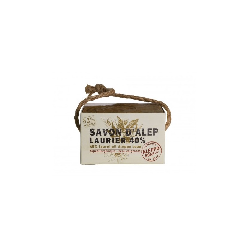 Savon d'Alep Brut 40 %  d'huile de baies de laurier