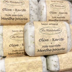 Savon à l'huile essentielle de menthe poivrée