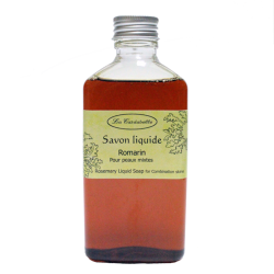 Savon liquide gel douche à l'huile essentielle de romarin miel et huile d'olive