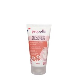 Crème soin des pieds au miel, propolis, karité et lavande bio.