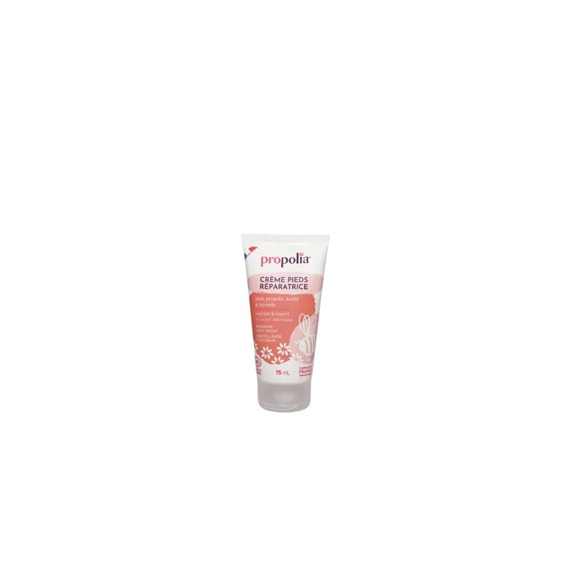 Crème soin des pieds au miel, propolis, karité et lavande bio.