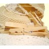 Pince à linge en bois Géantes Sachet coton 