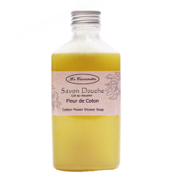 Savon liquide pour la douche à l'huile d'olive parfum fleur de coton