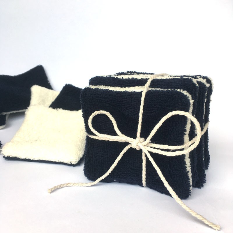 Lingettes démaquillantes en accord avec la nature et la peau délicate du visage double face en lot de 6 bambou double face Lingettes démaquillantes en accord avec la nature et la peau délicate du visage double face en lot de 6 bambou double face