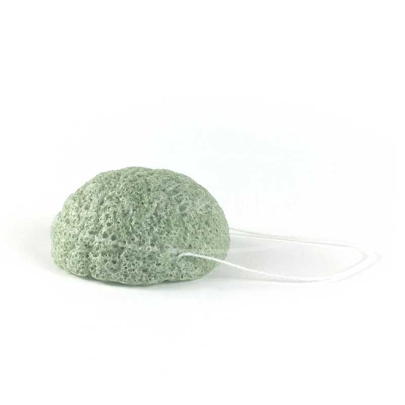 Eponge naturelle konjac verte à l'aloé vera Eponge naturelle konjac verte à l'aloé vera