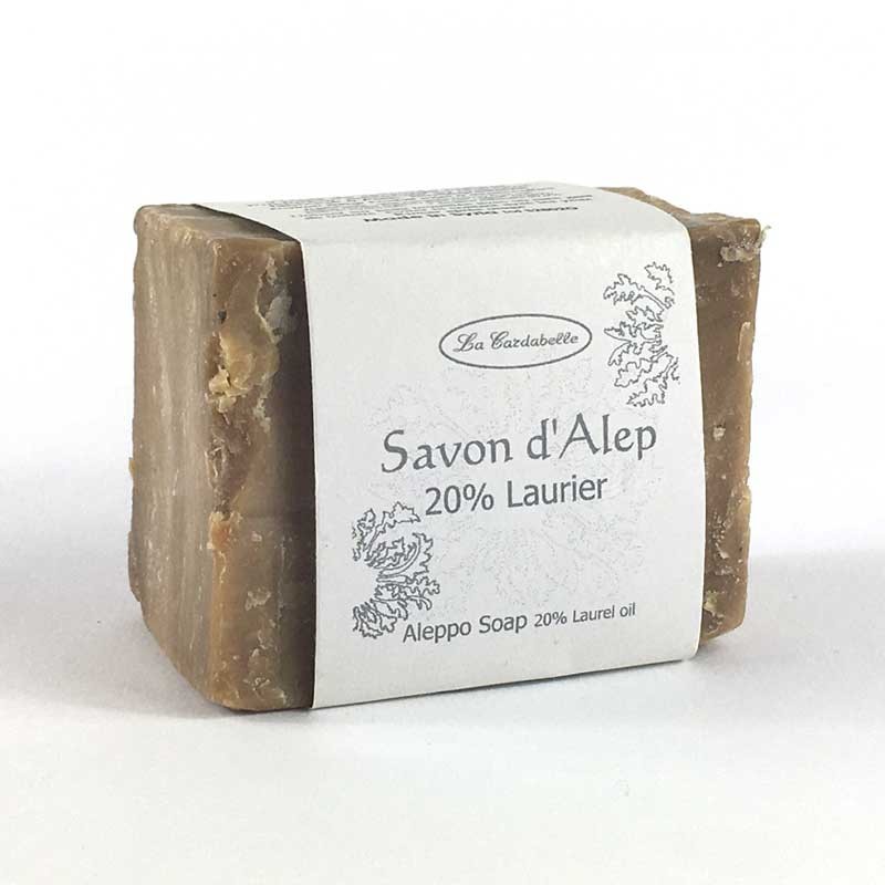 Savon d'alep naturel 20% d'huile de baies de laurier