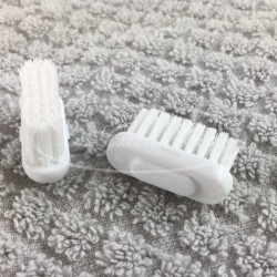 Deux recharges têtes de brosse à dent pour brosse à dents rechargeable souple